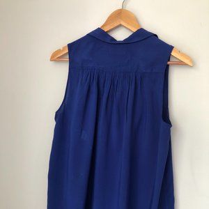 Gap Blue Sleeveless Blouse